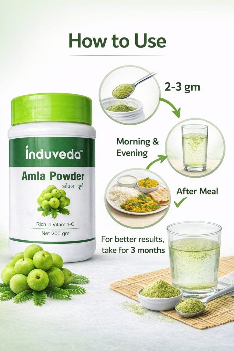 amla powder | rich in vitamin c | 100% herbal ayurvedic supplement | supports immunity, hair & digestion | 200 gm